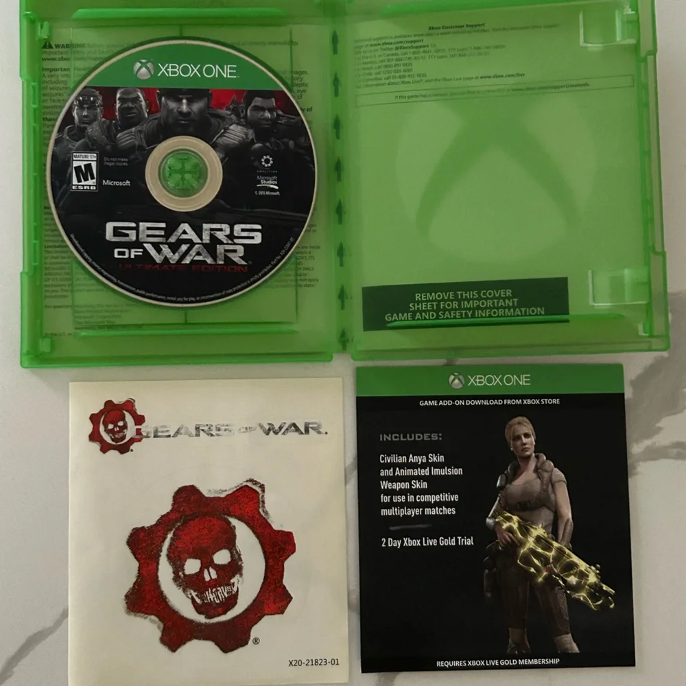 🦋 5/$25 - Gears of War Ultimate Edition Video Game for Xbox One
